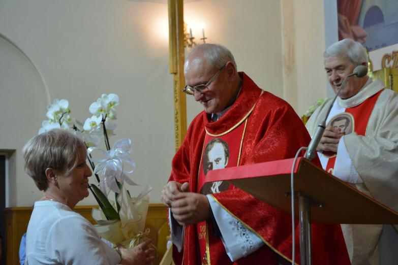 Krzyż Pątniczy bł. ks. Jerzego Popiełuszki w parafii w Wilczyskach