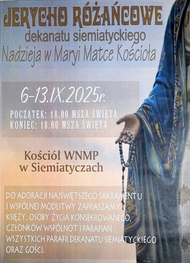 Nadzieja w Maryi Matce Kościoła, w Siemiatyczach trwa Jerycho Różańcowe