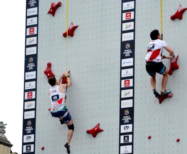 Srebro polskiej zawodniczki Natalii Kałuckiej podczas World Climbing Series w Krakowie